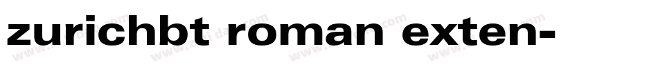 zurichbt roman exten字体转换